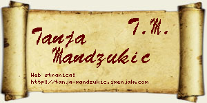 Tanja Mandžukić vizit kartica
